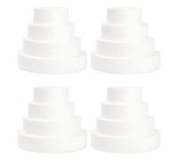 GNURBDILFO Paquete de 16 MuñEcos de Espuma para Tartas para Decoración y Exhibición de Bodas, Escultura, Modelado, Manualidades, Clase para NiñOs, Floral