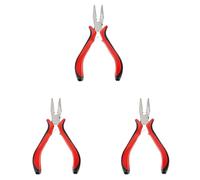 GNURBDILFO Paquete de 3 45 herramientas de crimpado de cuentas de acero para hacer joyas, color rojo