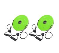 GNURBDILFO Twister Magnet - Disco giratorio de cintura con cuerda de tracción, placa de masaje magnética, multifunción, herramienta de ejercicio aeróbico para pérdida de peso, color verde