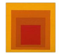 Gnvkd Ecbxz Póster de Josef Albers《Homenaje a la Plaza》Cuadro en Lienzo Arte Mural Abstracto Moderno Josef Albers Impresiones para Cuadros De Decoración del Hogar 50x50cm Sin Marco