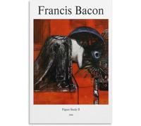 Gnvkd Ecbxz Pósters de Francis Bacon《Figure Study II》 Arte mural abstracto en lienzo Pintura famosa Impresiones de Francis Bacon para decoración moderna 50x70cmx1 Sin marco