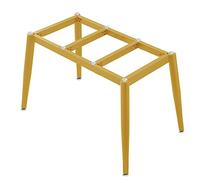 GNYVZXPLQ Estructura de las patas de la mesa de metal, marco para patas de mesa de acero con ventosa multicolor, diferentes tamaños (dorado, 178 x 82 x 45 cm)
