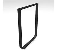 GNYVZXPLQ Estructura de las patas de la mesa de metal, patas para mesa cuadradas de metal, capacidad de carga 150 kg, ancho 45-75 cm, altura 72,5 cm, multicolor, con tornillos (negro, 55 x 72,5 cm)