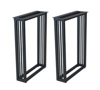 GNYVZXPLQ Estructura de las patas de la mesa de metal, patas para mesa, paquete de 2, multicolor, medidas múltiples: 15,8 - 27,6 x 28,4 - 39,4 pulgadas (negro, 50 x 100 cm)