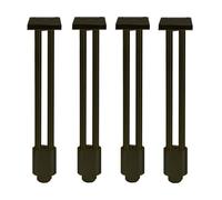 GNYVZXPLQ Estructura de las patas de la mesa de metal, patas para muebles de metal DIY, aluminio multicolor, diferentes tamaños, paquete de 4 (negro, 35 cm)