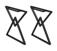 GNYVZXPLQ - Marcos de patas de mesa de metal, patas de mesa de metal con tornillos de montaje, varios colores, 60-100 cm, juego de 2 (negro, 90 cm, 35,4 pulgadas)