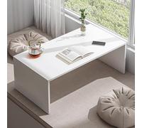 GNYVZXPLQ Mesa plegable multifuncional, mesa japonesa de madera, pequeña mesa baja para sentarse en el suelo, tatami para sala de estar, oficina en casa (blanco, 100 cm)