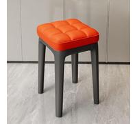 GNYVZXPLQ Mesa Plegable Multifuncional, Taburete apilable, Moderno y Sencillo, Cuadrado pequeño, tapizado en Piel sintética, Multifuncional, sin Respaldo, for Cocina, Sala de Estar y Comedor.(D)
