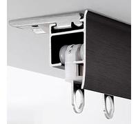 GNYVZXPLQ Riel para Cortinas de aleación de Aluminio, Riel de Cortina de aleación de Aluminio for Montaje en Techo o Pared, Multicolor, Varios tamaños(Champagne-Top,3.90m/12.8ft)