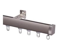 GNYVZXPLQ Riel para Cortinas de aleación de Aluminio, Riel for Cortina de 1 a 5 m for Techo o Pared, de Aluminio, Multicolor(Champagne-Wall,2.5m/8.2ft)