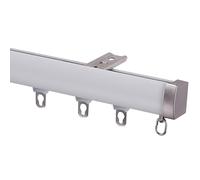 GNYVZXPLQ Riel para Cortinas de aleación de Aluminio, Riel for Cortina de 1 a 5 m for Techo o Pared, de Aluminio, Multicolor(White-Ceiling,2.5m/8.2ft)