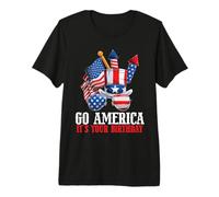Go America It's Your Birthday 4th of July Patriotic Camiseta Premium