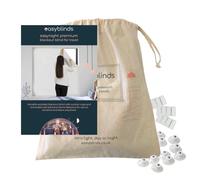 Go Anywhere Estor portátil, Regular (1,5 x 1,3 m), color blanco (también disponible en beige)