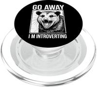 Go Away I'm Introverting Agresión Social PopSockets PopGrip para MagSafe
