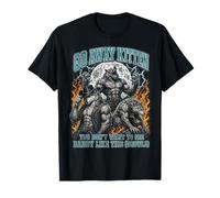 Go Away Kitten Funny Alpha Wolf Meme Werewolf Bootleg Y2K Camiseta