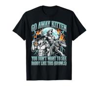 Go Away Kitten Funny Alpha Wolf Meme Werewolf Bootleg Y2K Camiseta