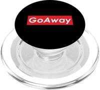 GO Away Leave Me Alone Funny Sarcasm For Introverts 反社会的内向性 PopSockets PopGrip para MagSafe