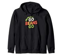 Go Beans Go Retro Power Plant Foods Lover Vida Saludable Sudadera con Capucha
