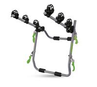 GO BIKER - Portabicicletas Portón Trasero Easy V3 MAX para 3 Bicicletas -15kg/Carril - Chasis de Acero - Brazos Ajustables a Todo Tipo de Bicicletas - Plegable