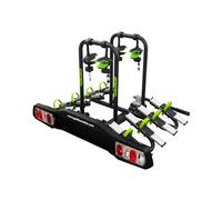 GO BIKER Zenith 4 Portabicicletas para 4 Bicicletas - Basculante - Antirrobo - Fácil Instalación - Transporte Seguro y Cómodo - Soporta 15kg por Carril