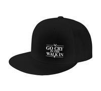 Go Cry in The Walk in Trucker HatDad Flat Brim Baseball Caps