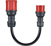 Adaptador para Gemini flex 22 kW, CEE rojo trifásico 32A > CEE rojo 16A negro