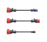 go-e Set de adaptadores para estación de Carga Gemini Flex 22 kW a Tomas CEE Rojo 16 A/CEE Azul 16 A/Tomas de Corriente domésticas 230 V