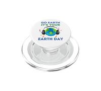 Go Earth It's Your Earth Day Música Cantar Danza Planeta Fiesta PopSockets PopGrip para MagSafe