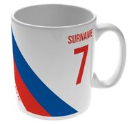 Go Find A Gift Taza personalizada de rayas de color de 325 ml para fanáticos del Crystal Palace, ideal para los aficionados al fútbol de Eagles