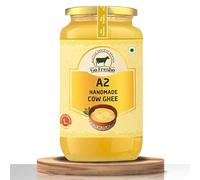 Go Fresho A2 Desi Cow Ghee| Método Vedic Bilona | Puro, Natural y Saludable | Botella de vidrio de 1000 ml con cuchara