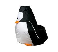 GO GIFT Puff Blanco Negro Oxford Pingüino 105 x 80 cm