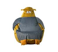 GO GIFT Puff Oro Gris Terciopelo 130 x 90 cm