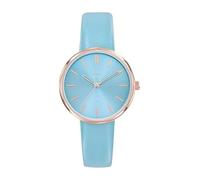 Go Girl 699445 - Reloj para mujer, acero dorado, rosa, piel, color azul