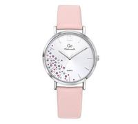 Go Girl 699449 - Reloj de pulsera para mujer, acero y piel, color rosa, Correa