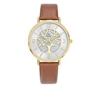 Go Girl 699504 - Reloj de mujer, acero dorado, piel marrón