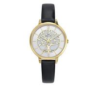 Go Girl 699523 - Reloj para mujer, acero dorado, piel negra, color negro