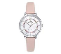 Go Girl 699541 - Reloj para mujer, acero plateado, piel rosa