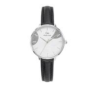 Go Girl Reloj Mujer Acero Cuero Negro 699414, correa