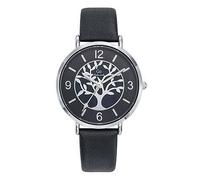 Go Girl Reloj Mujer Acero Cuero Negro 699503