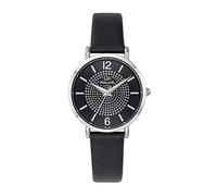 Go Girl Reloj Mujer Acero Cuero Negro 699561