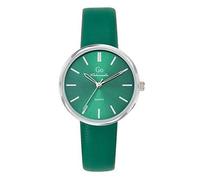 Go Girl Reloj Mujer Acero Cuero Verde 699336