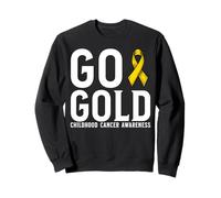Go Gold Support Childhood Cancer Awareness Items Gifts Sudadera