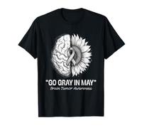 Go Gray in May Brain Tumor Awareness Brain Cancer Camiseta