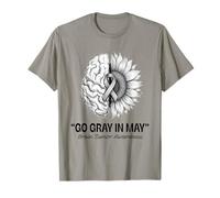 Go Gray in May Brain Tumor Awareness Brain Cancer Camiseta