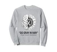Go Gray in May Brain Tumor Awareness Brain Cancer Sudadera