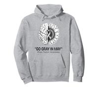 Go Gray in May Brain Tumor Awareness Brain Cancer Sudadera con Capucha