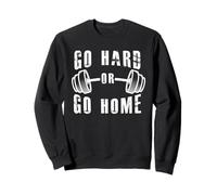 Go Hard Or Go Home Gym Motivación Entrenamiento Levantamiento Fitness Sudadera