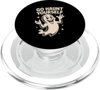 Go Haunt Yourself Boo Spooky Ghost - Camiseta Divertida de Halloween PopSockets PopGrip para MagSafe