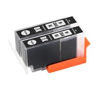 Go Inks® 2 Cartuchos de Tinta Negra para reemplazar HP 364 XL (HP364Bk) compatibles/no OEM para impresoras HP Photosmart, Alta Capacidad