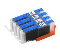 Go Inks 4 Cartuchos de Tinta Cian para reemplazar CLI-571C Compatible/no OEM para impresoras PIXMA
